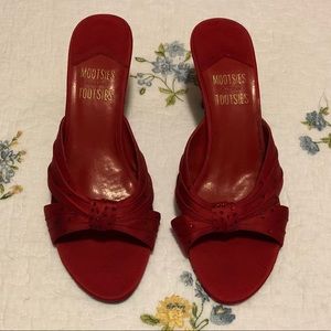 Mootsies Tootsies Red Dress Slipper Shoe